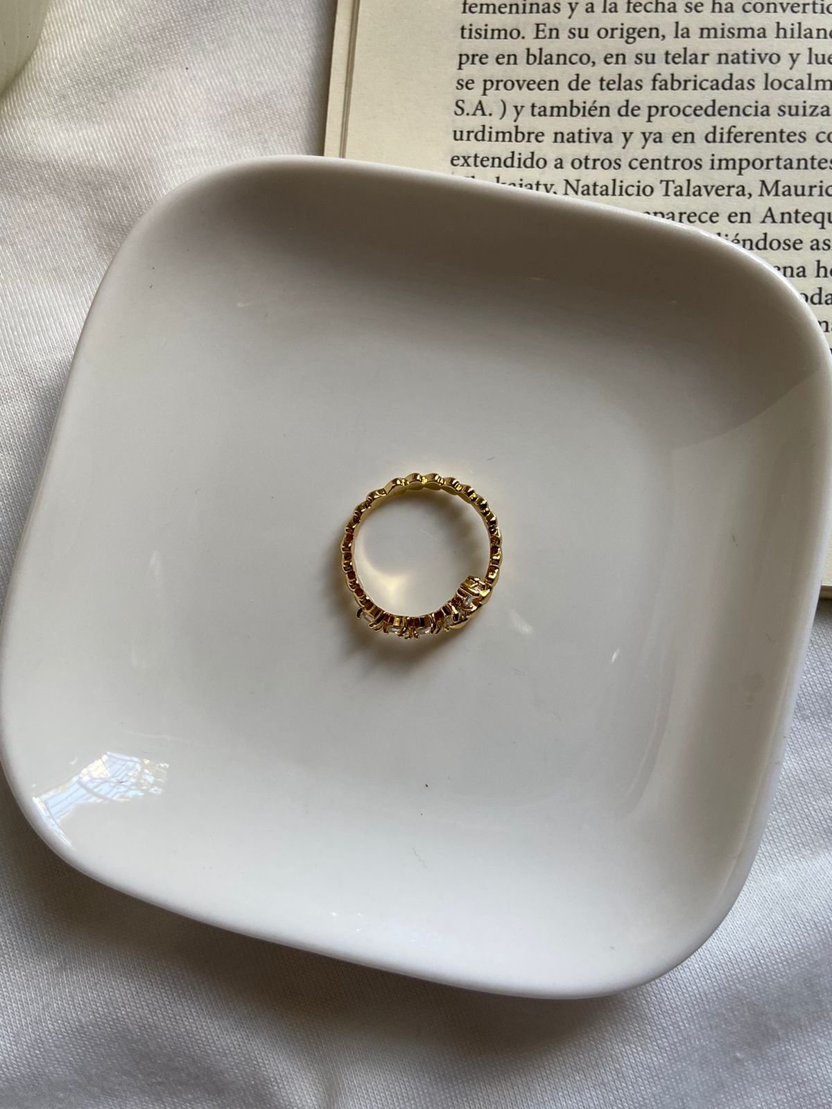 Anillo Corazones Brillosos - 2