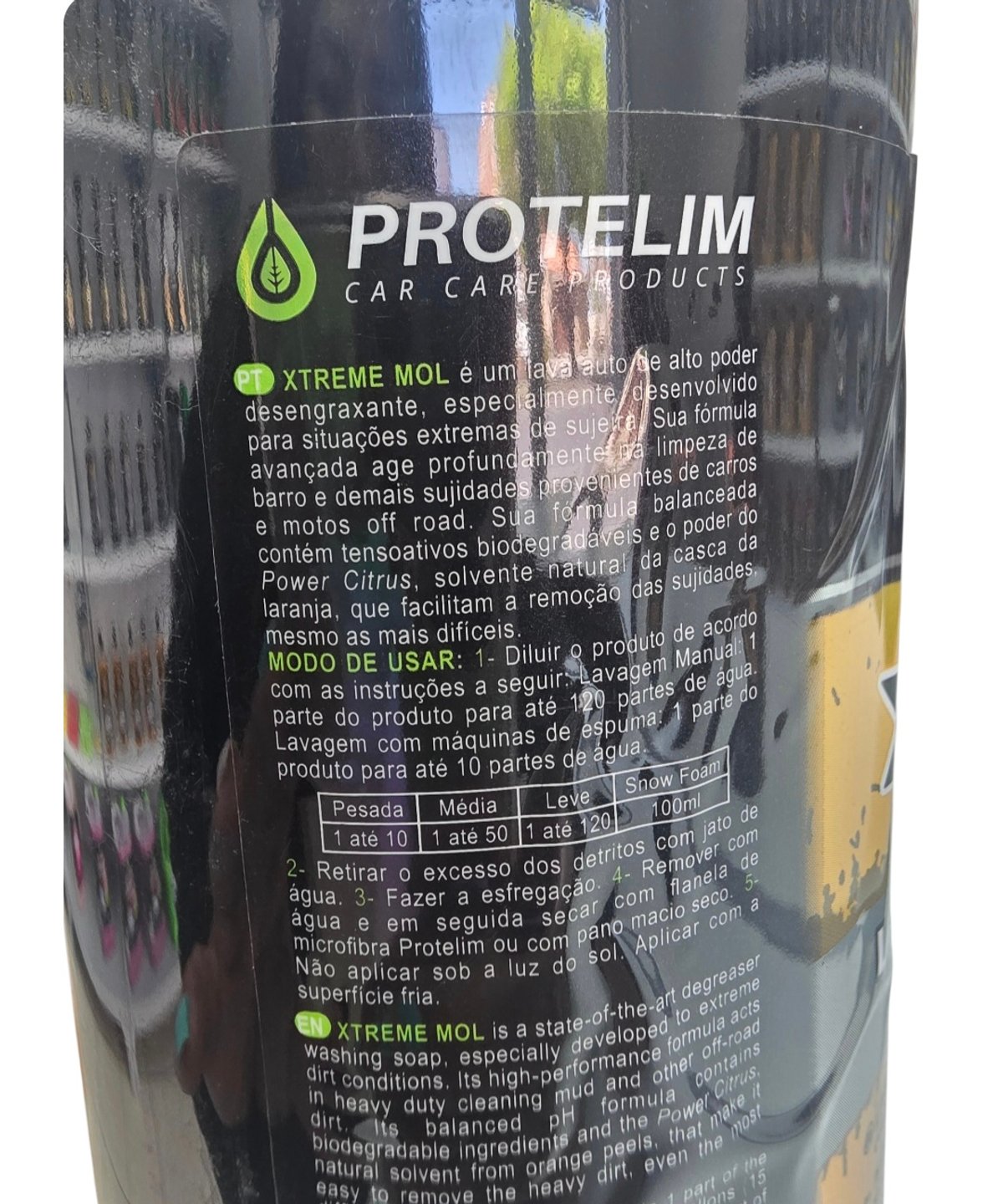​🧼 Lava Auto Desengrasante Protelim Xtreme Mol (1.5 L) - 2