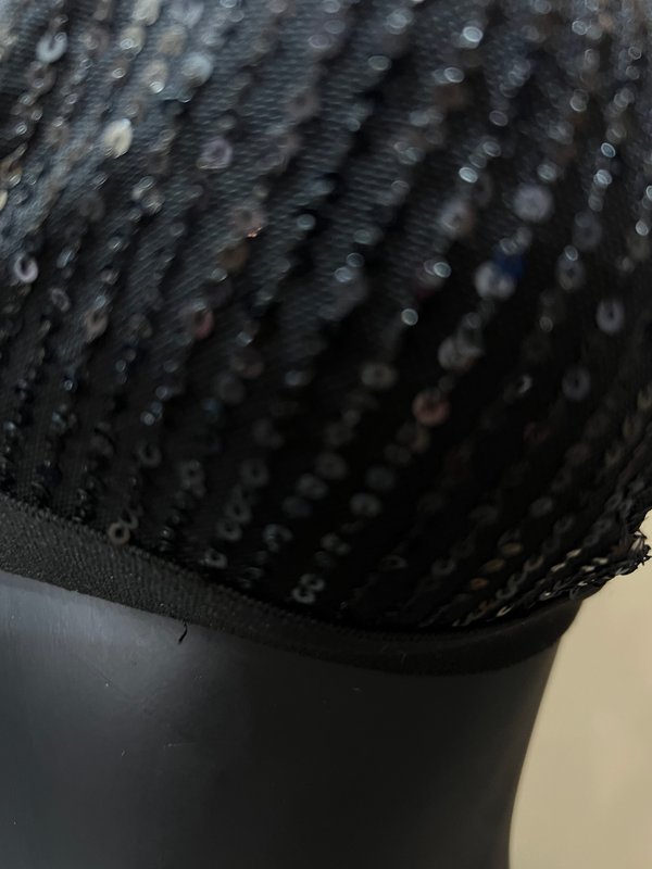 Bralette Negro con Lentejuelas - Talle G