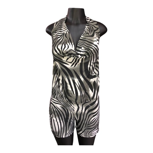 Monito corto estampado Zebra