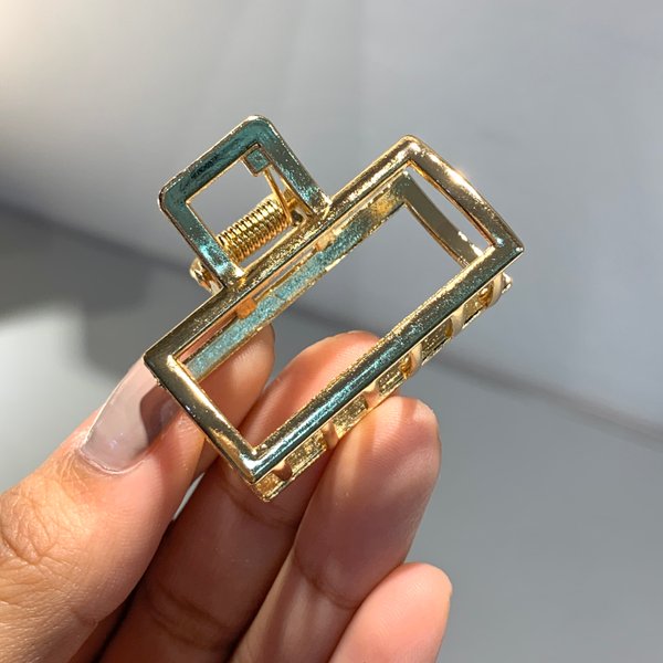Mini hebilla rectangular dorado