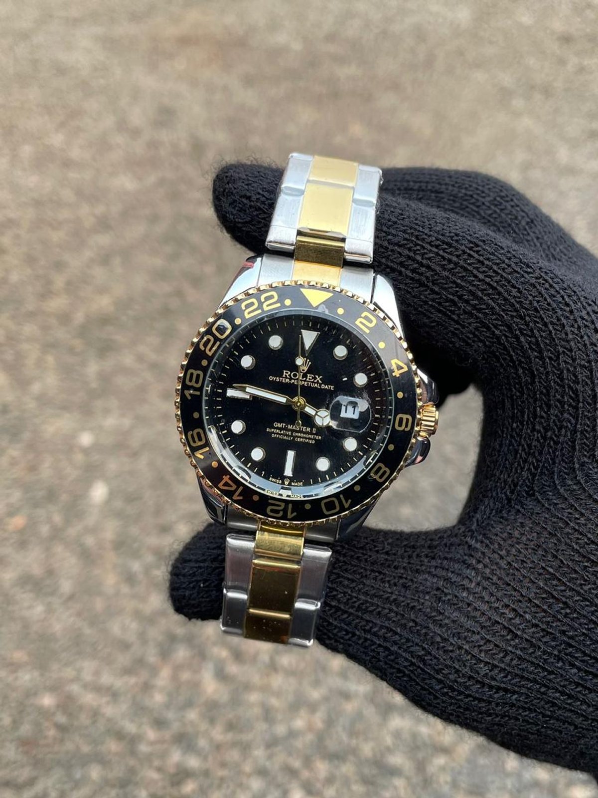 Rolex Submariner Combinado Fondo Negro