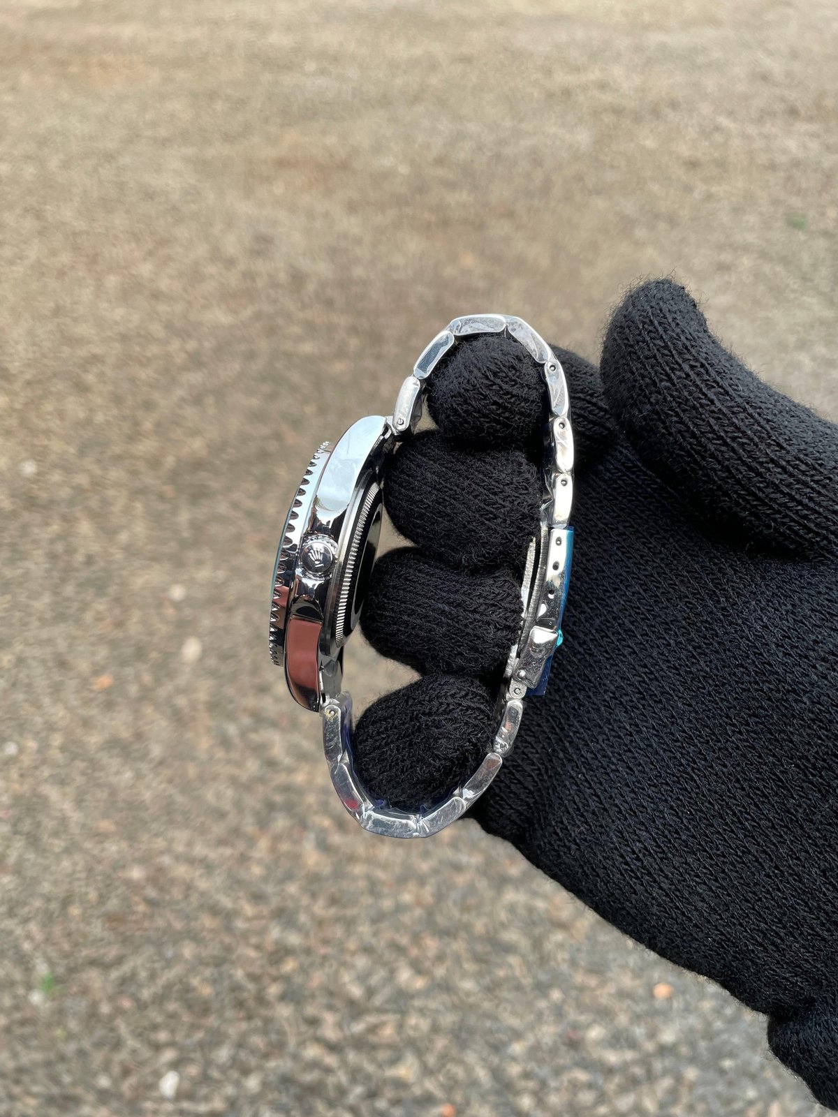 Rolex Submariner Plateado Fondo Negro - 2