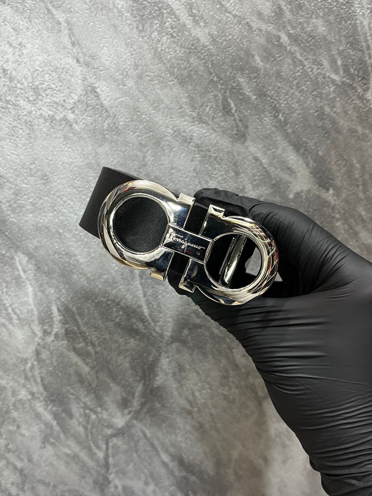 Cinto Ferragamo Plata Brillante