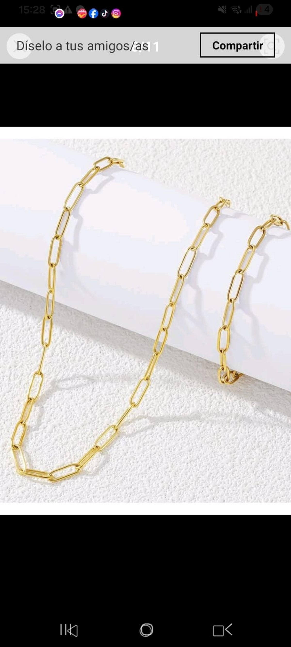 Set dorado dos accesorios de acero inoxidable  - 4