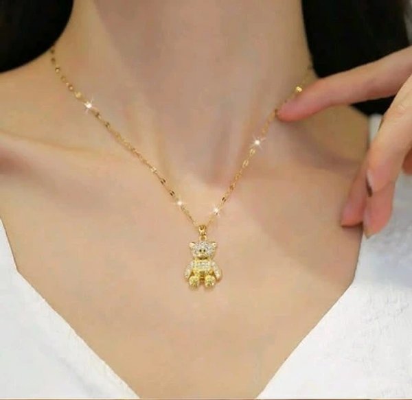 Cadena osito de acero inoxidable