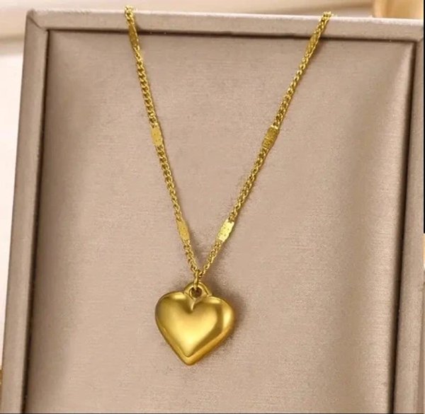 Cadena corazón de acero inoxidable