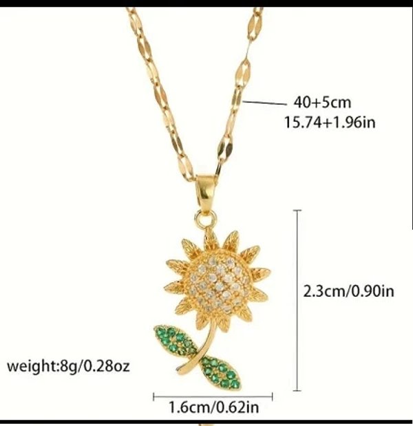 Cadena girasol de acero inoxidable