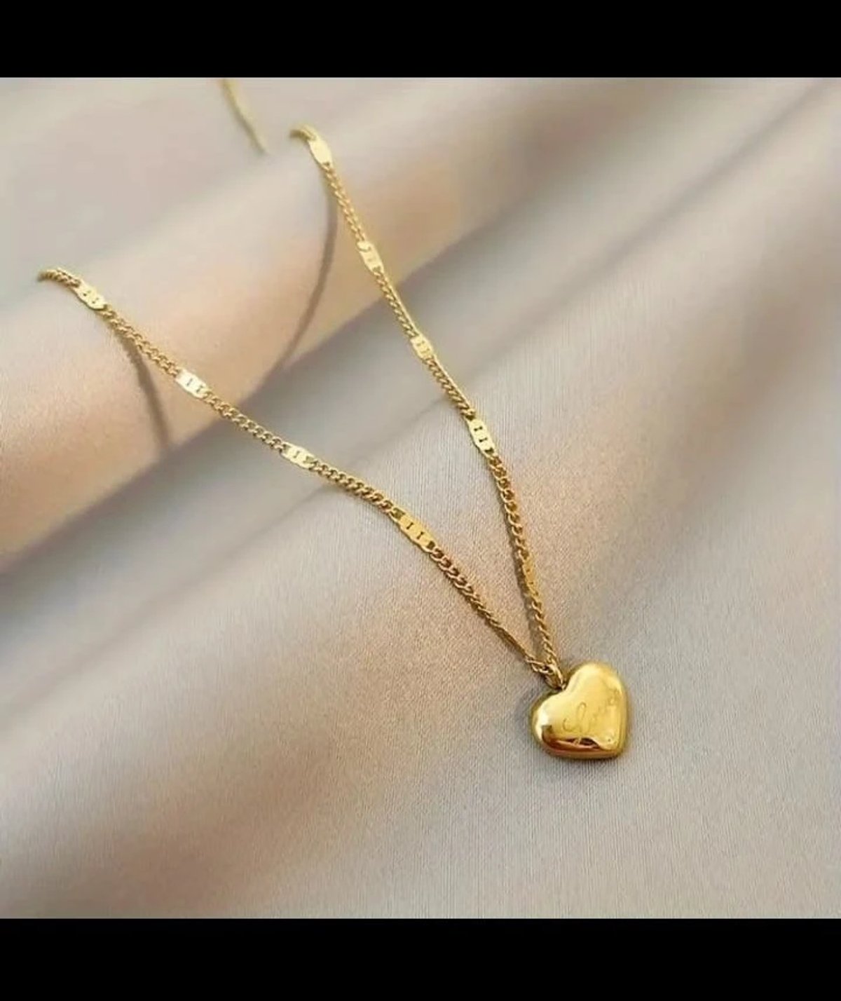 Cadena corazón de acero inoxidable - 3