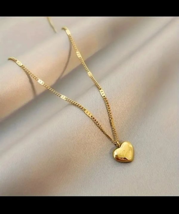 Cadena corazón de acero inoxidable