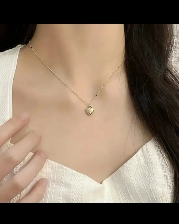 Cadena corazón de acero inoxidable