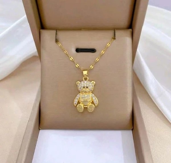 Cadena osito de acero inoxidable