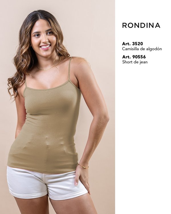 Camisilla de algodón lycra