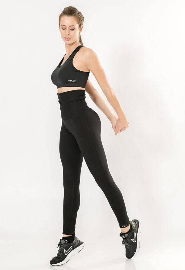 Legging rondina de algodón cintura alta 