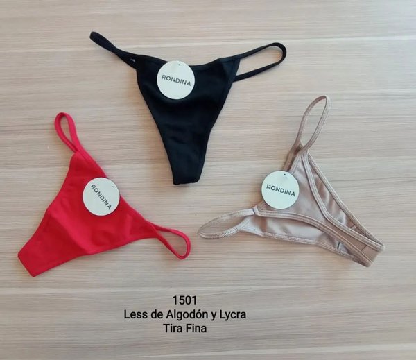 Less de algodón con tiras