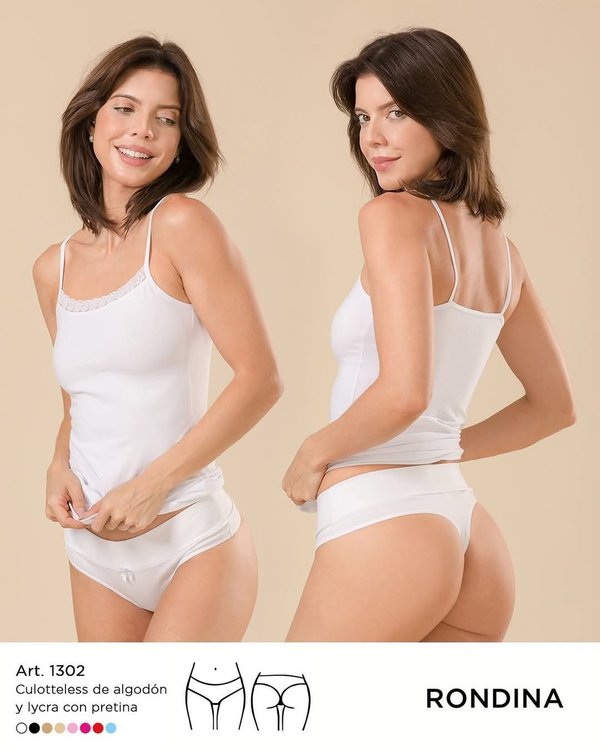 Culotte less de algodón 