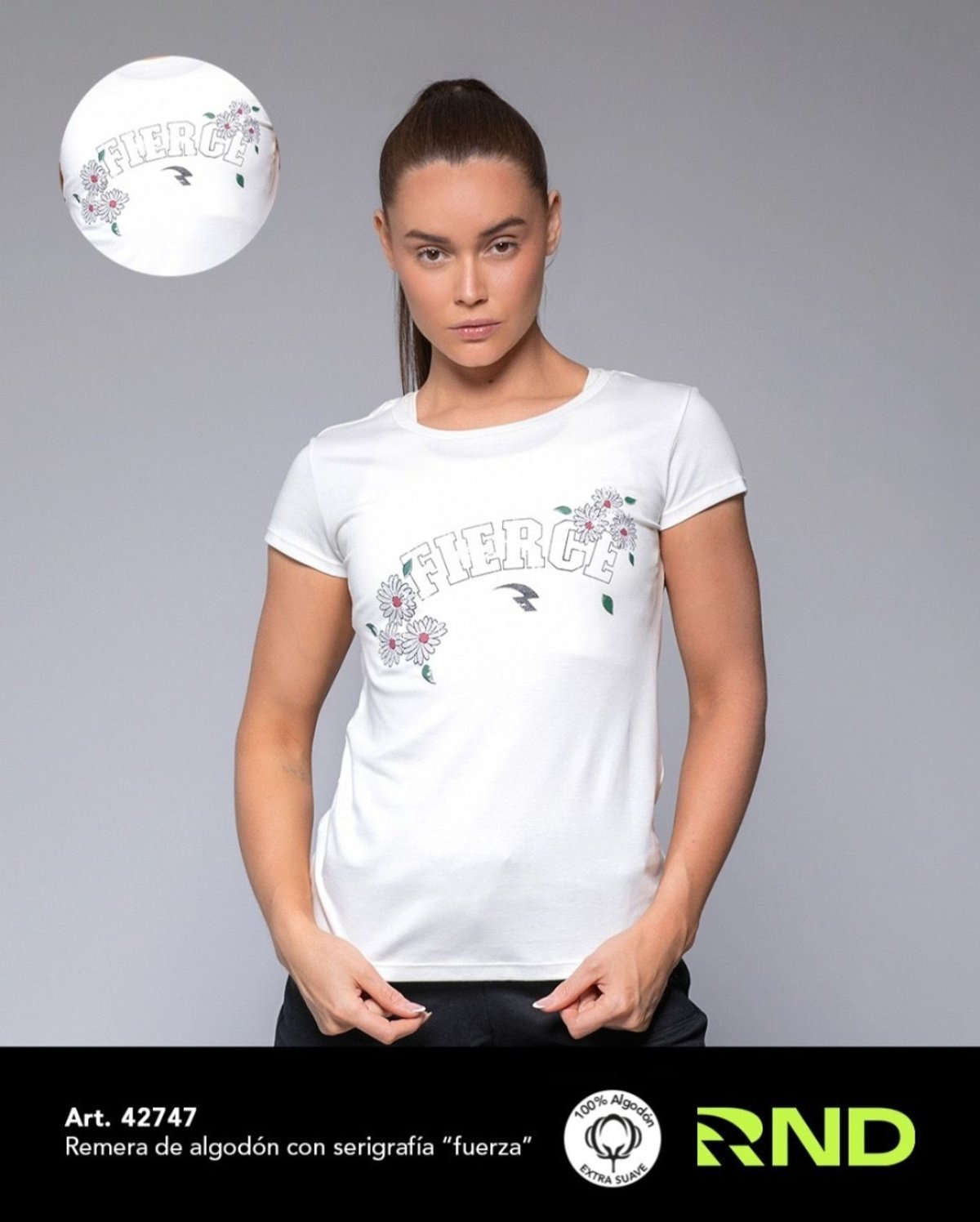 Remera de algodón con diseño 