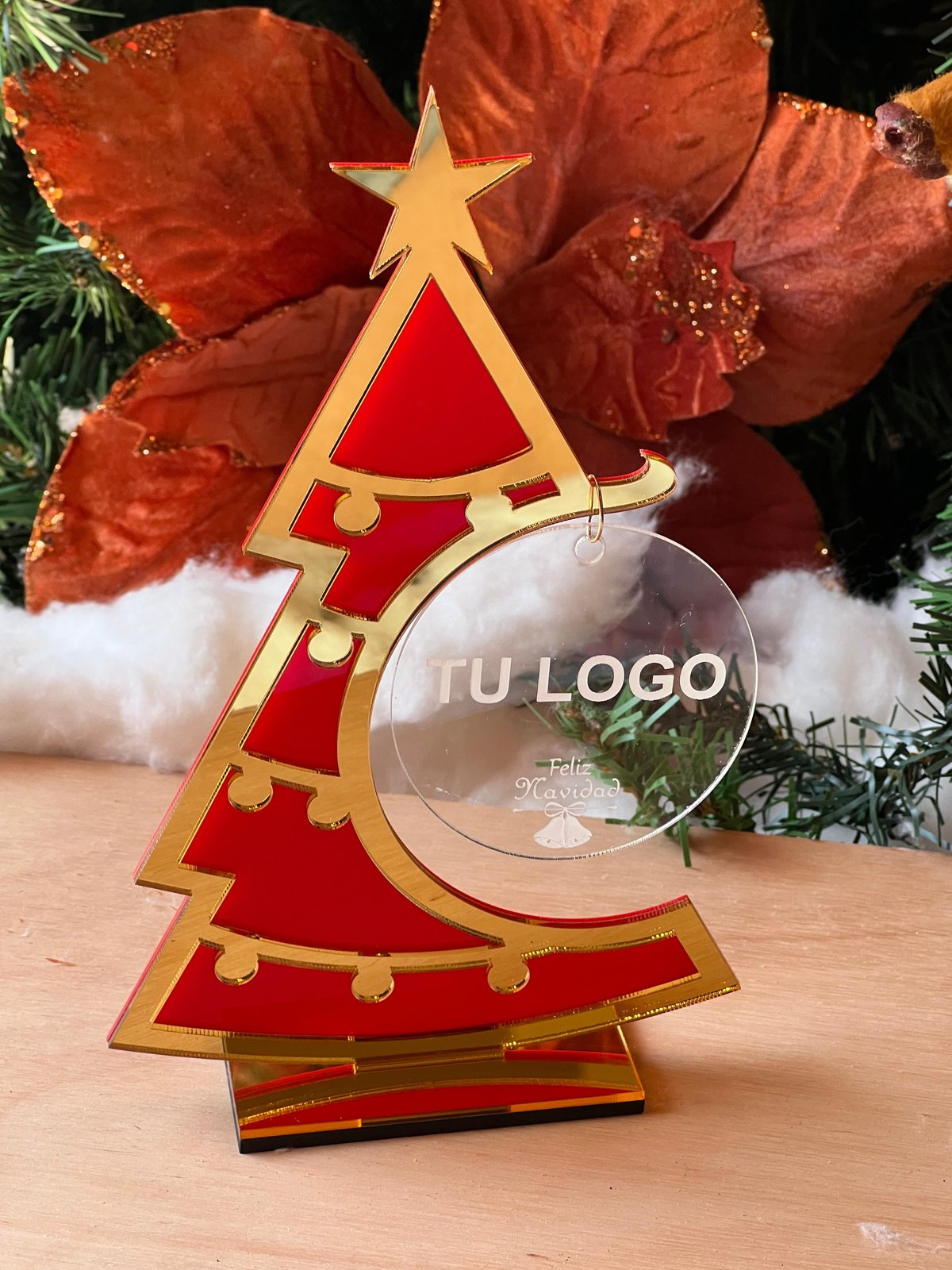 Arbol acrilico con logo