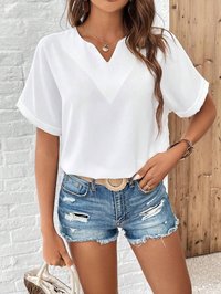 Blusa blanca lisa