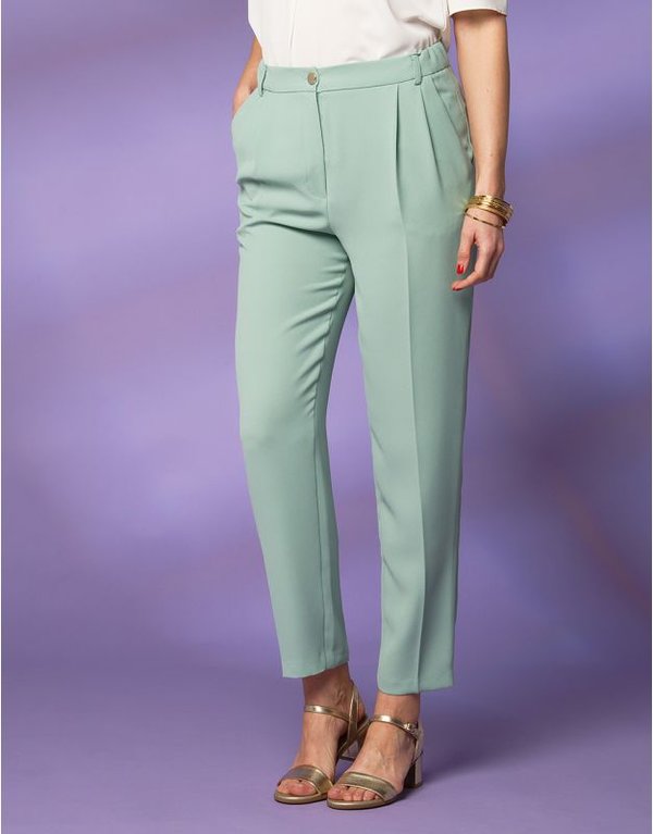 Pantalon elegante verde