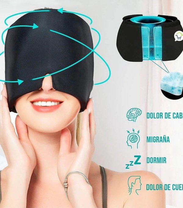 🌟 ¡Adiós Migrañas! Gorro Gel Frío/Caliente para Alivio Instantáneo 😌❄️🔥