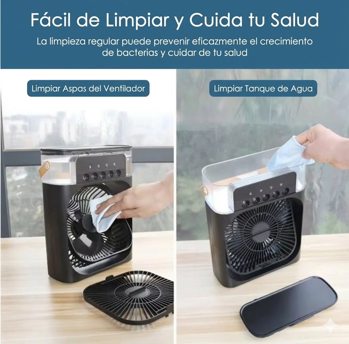 🌬️❄️ Mini Ventilador Portátil Cooling Fan – Aire Fresco en Cualquier Lugar ⚡💼 - 2