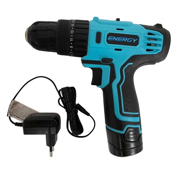 Taladro Percutor eléctrico y recargable