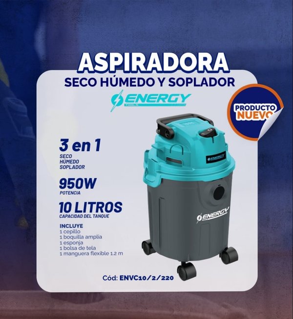 Aspiradora Energy 950w