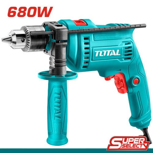 CODIGO: 125414 TALADRO PERCUTOR 680W 13MM - TG1061356 - TOTAL