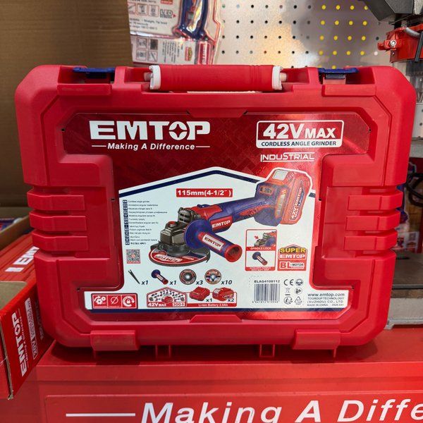 Amoladora inalámbrica EMTOP 42V