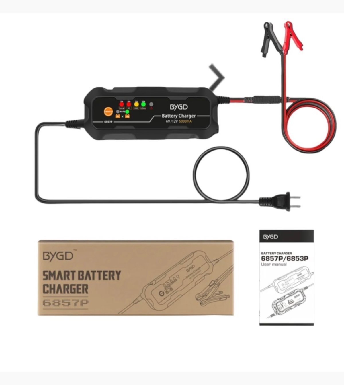 CARGADOR SMART DE BATERIA PARA AUTO y MOTO - 2
