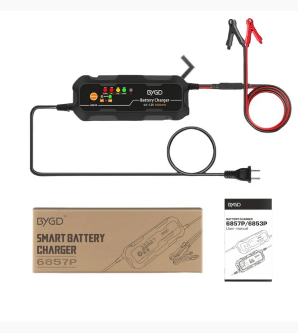 CARGADOR SMART DE BATERIA PARA AUTO y MOTO