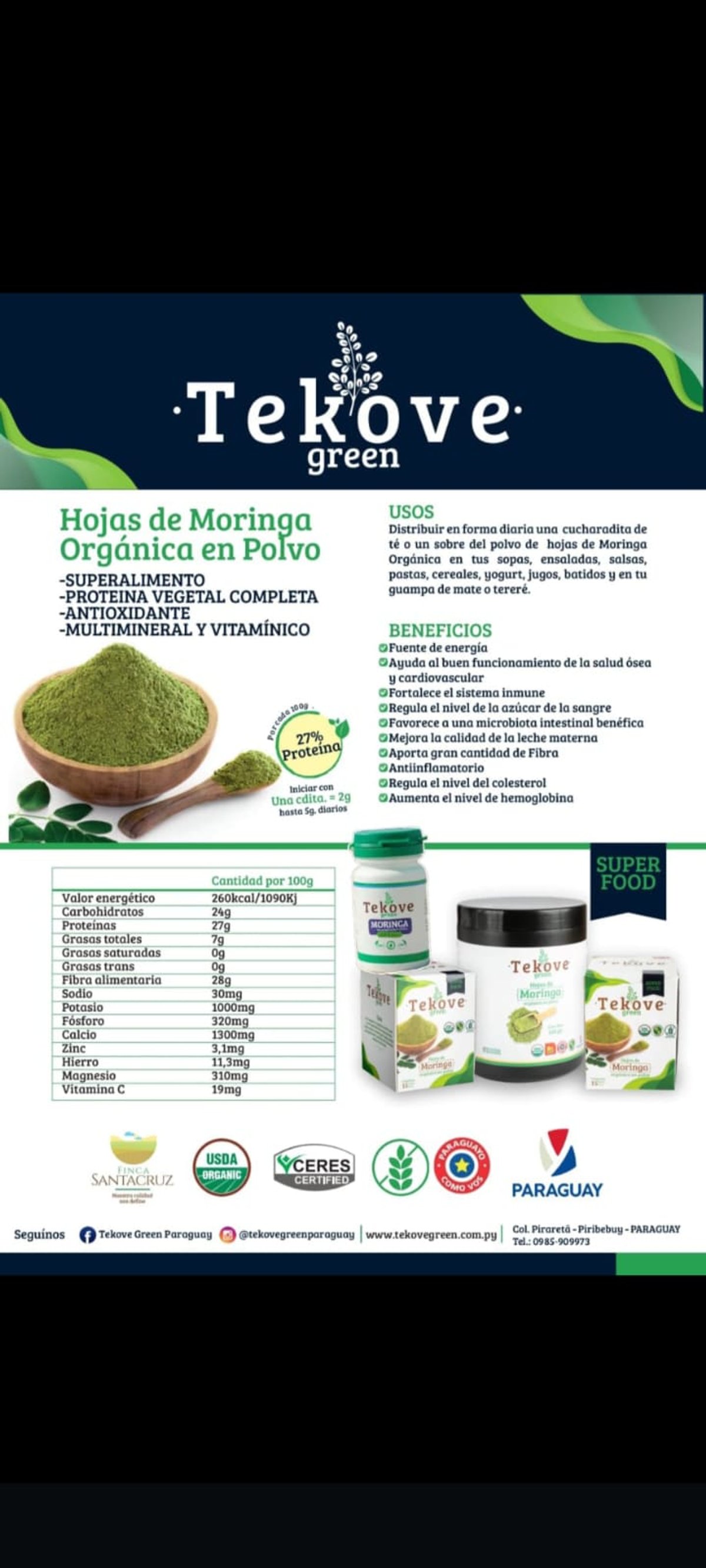 Harina de Moringa 