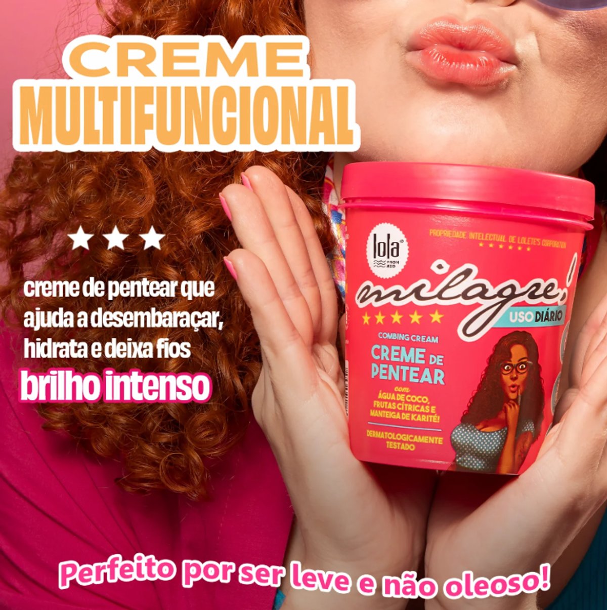 Crema de peinar Milagre 450g - Lola