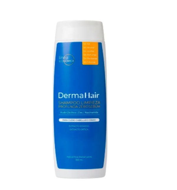 Shampoo de Limpieza Profunda ZeroSebum Dermahair 300ml