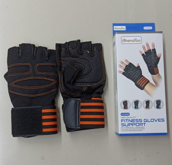  Guantes de Fitness con Soporte de Muñeca - Shendiao NO.5836 