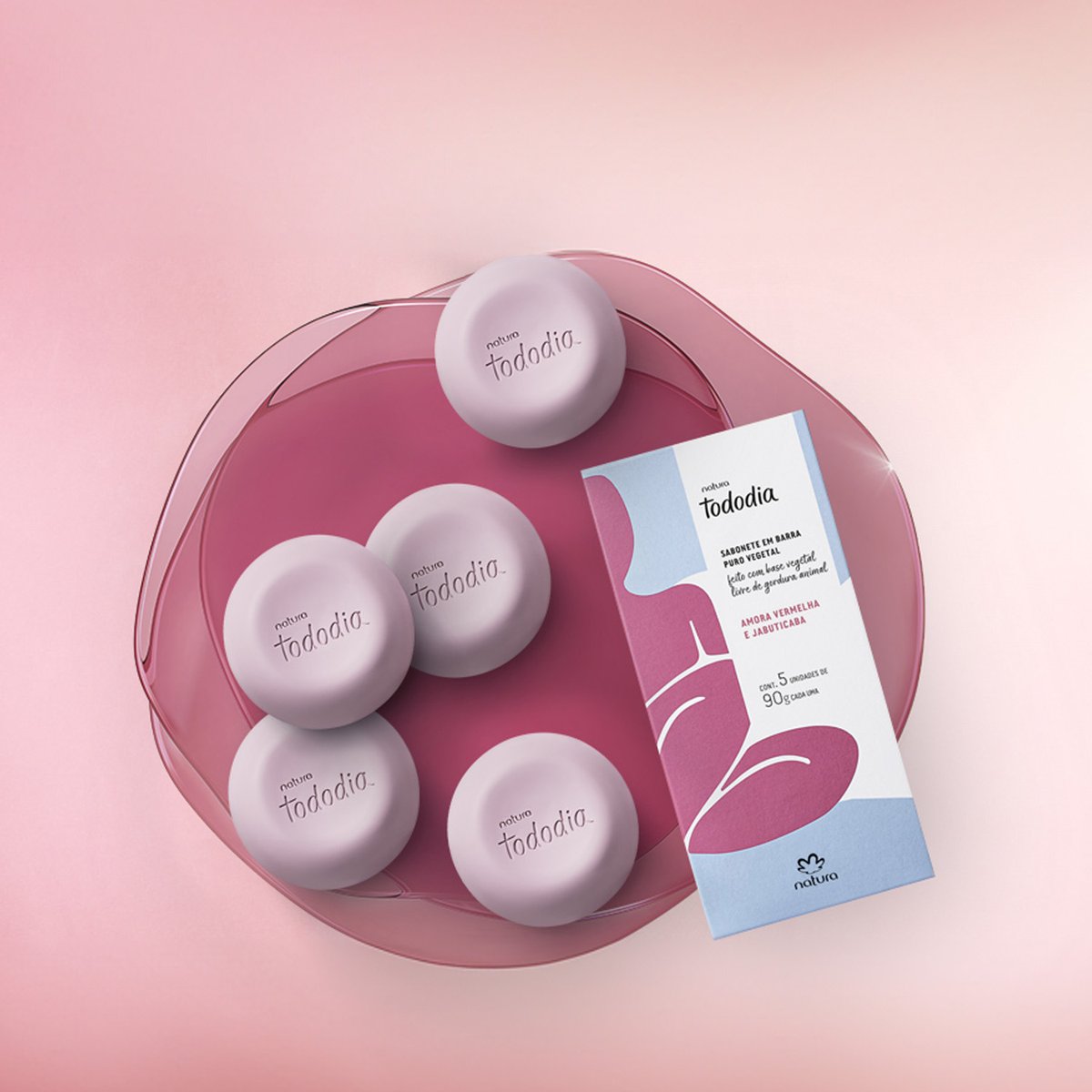 Jabón tododia moras rojas y jabuticaba