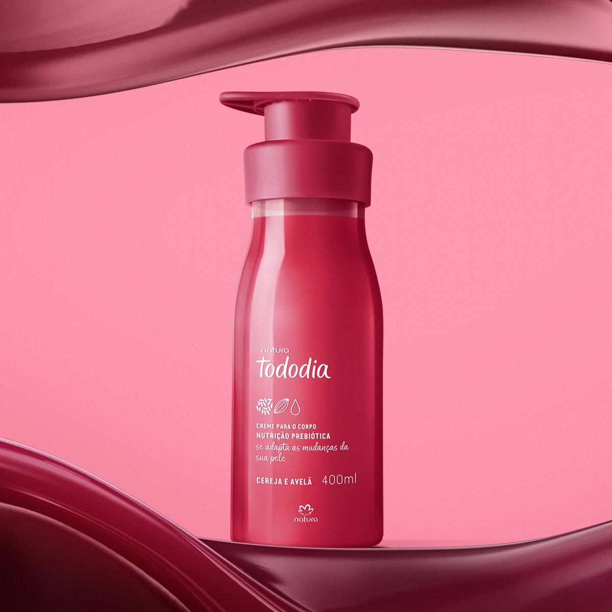 Crema tododia 400 ml cereza y avellanas