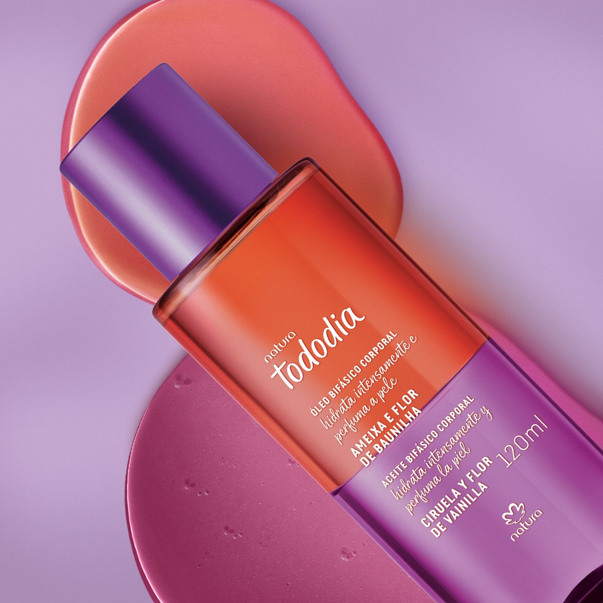 Aceite corporal bifásico ciruela y vainilla 120ml