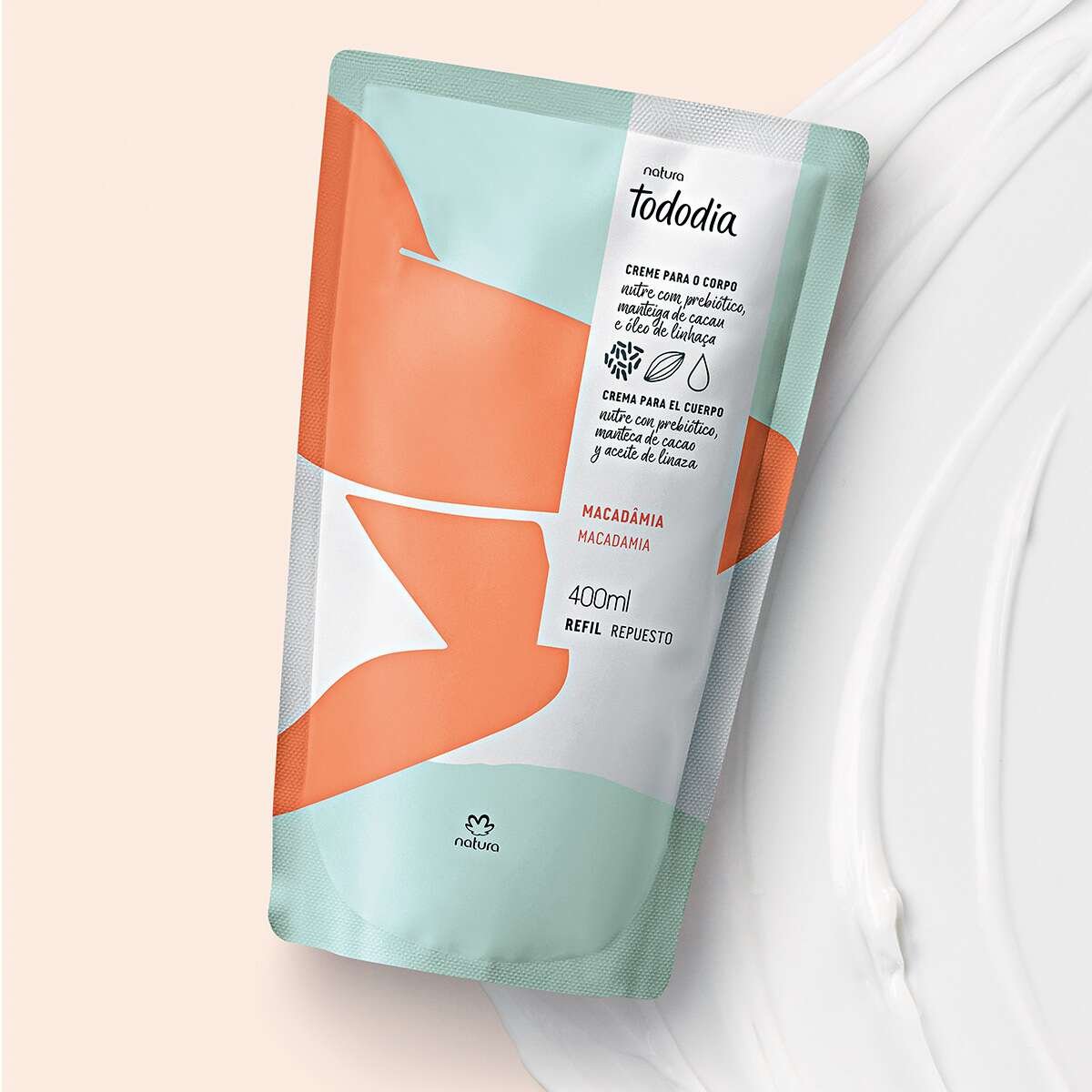 Recarga crema tododia 400ml macadamia