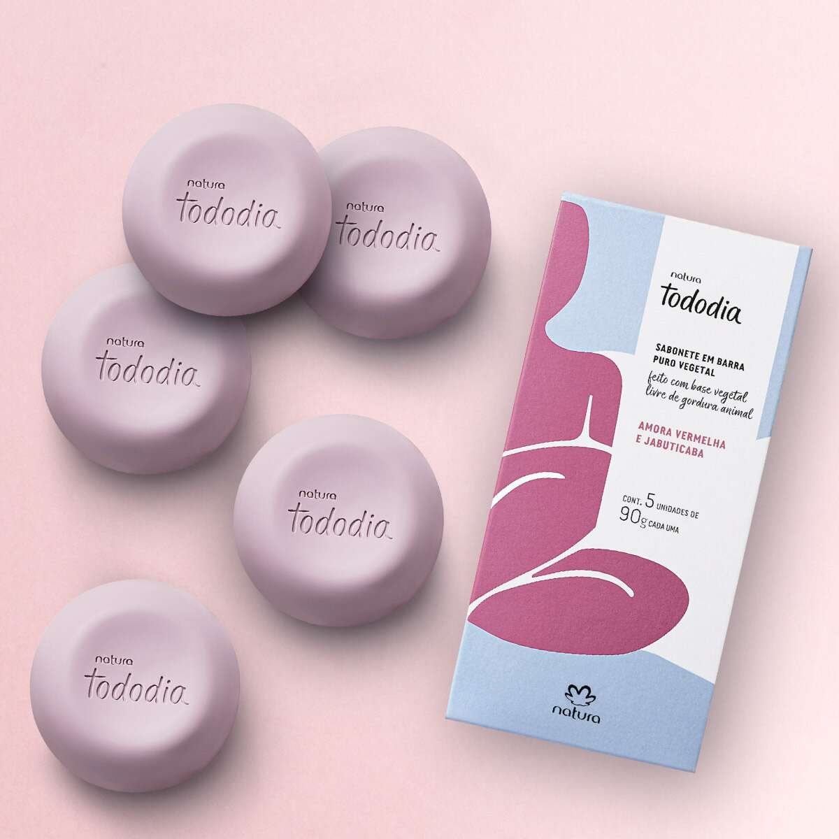 Jabón tododia moras rojas y jabuticaba