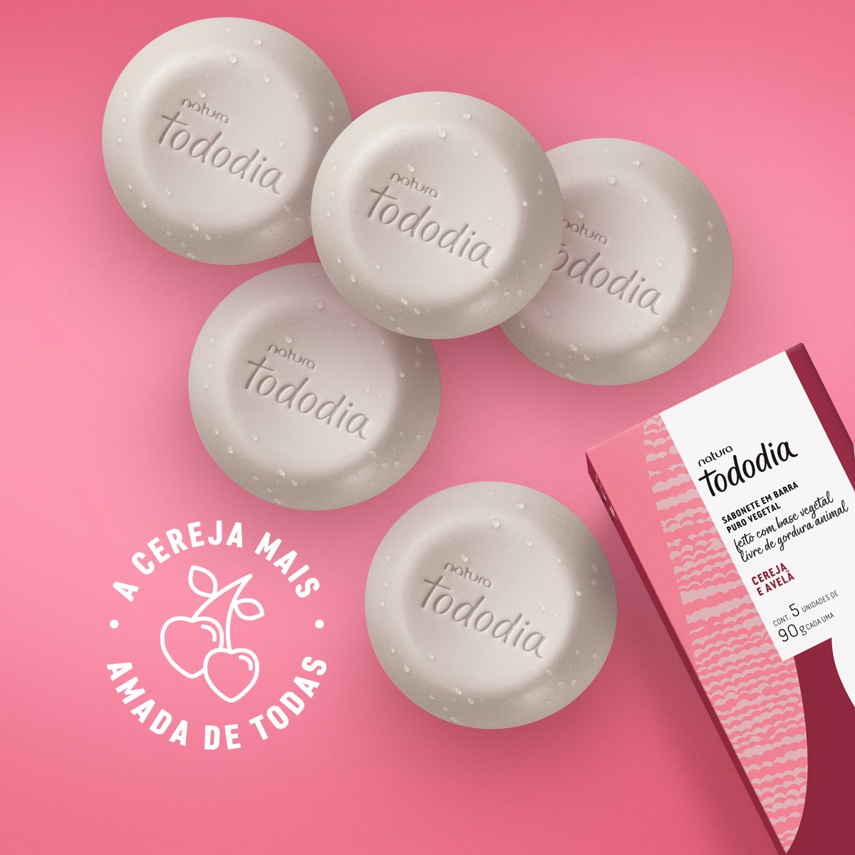 Jabón tododia cereza y avellanas