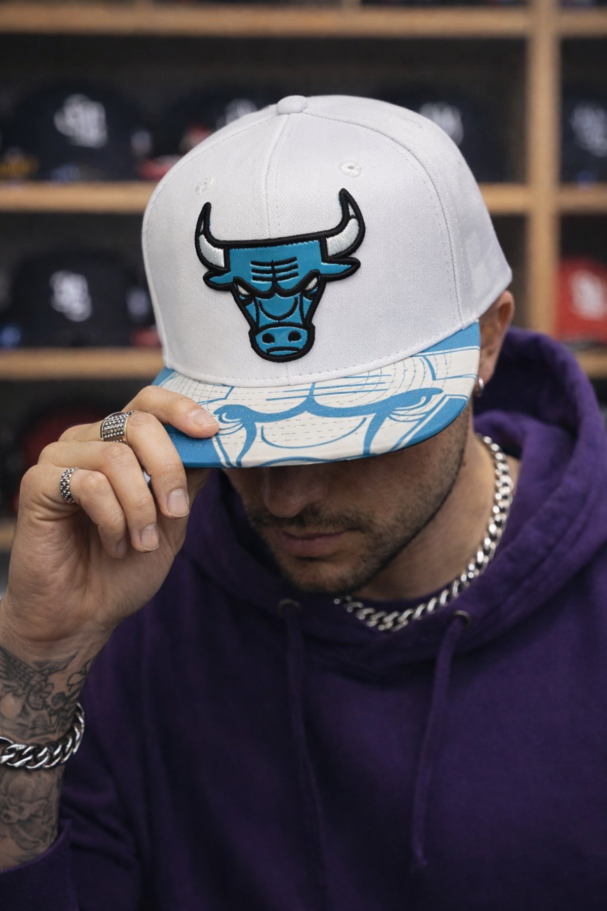 Gorra Chicago Bulls Celeste - 3