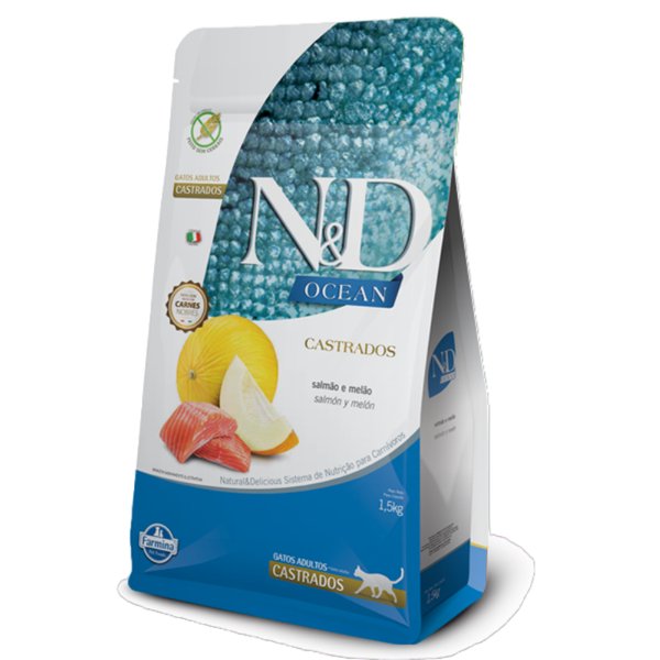 NYD OCEAN | GATOS CASTRADOS 7KG SALMÓN Y MELÓN