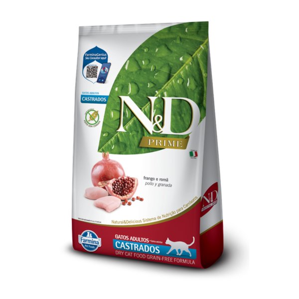 NYD PRIME | GATOS CASTRADOS 7KG POLLO Y GRANADA