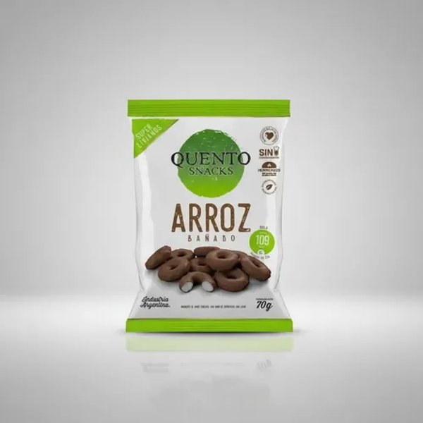 ANILLITOS DE ARROZ BAÑADOS EN CHOCOLATE 70GR