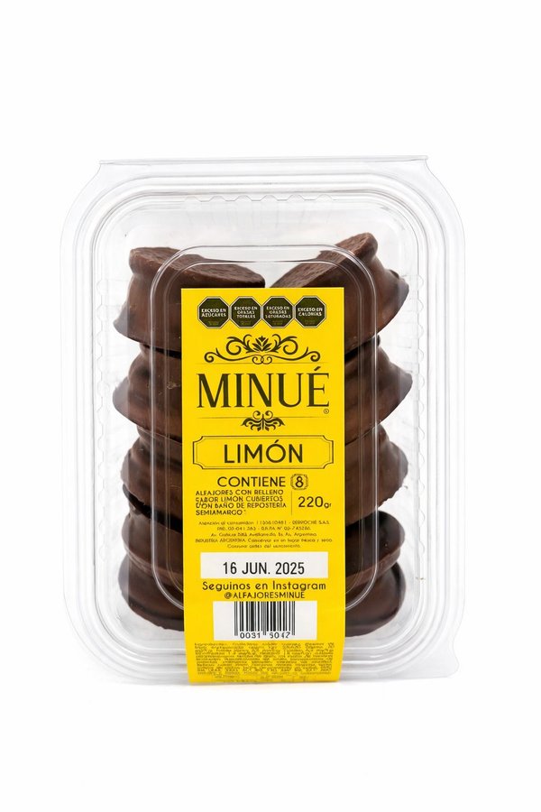 MINI ALFAJOR LIMON Y CHOCO MINUE