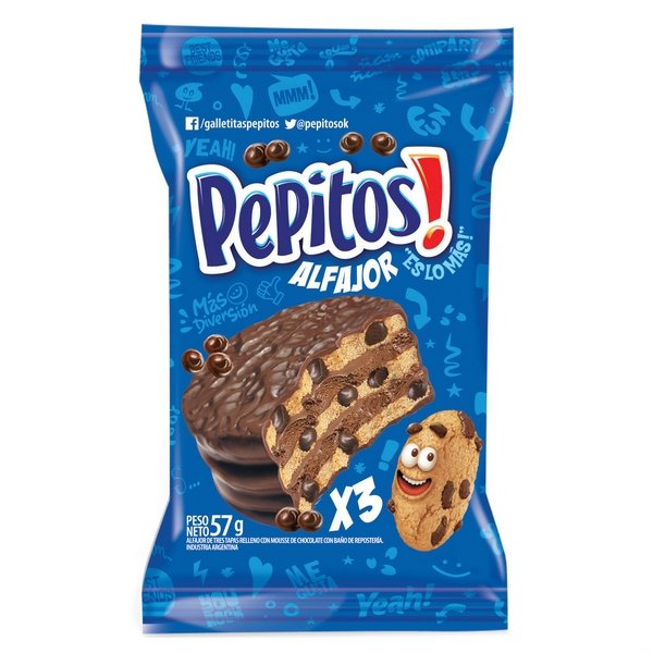ALFAJOR PEPITOS TRIPLE