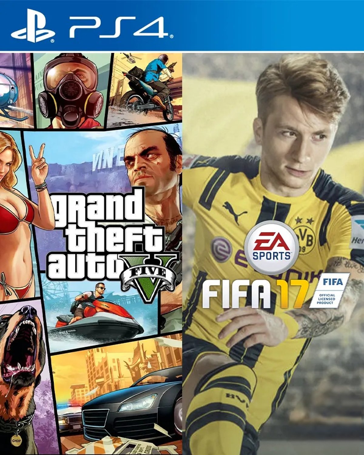 FIFA 17 + GTA V PS4