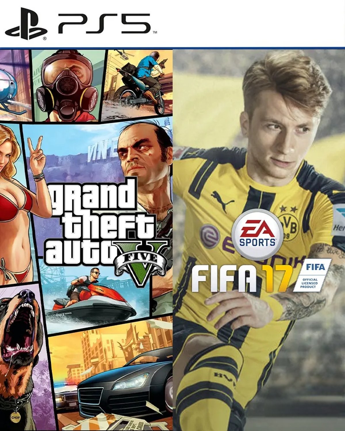 GTA V + FIFA 17 PS5